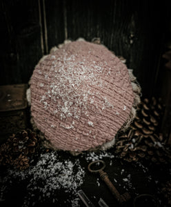 4.7" frosty mushroom with pink cap